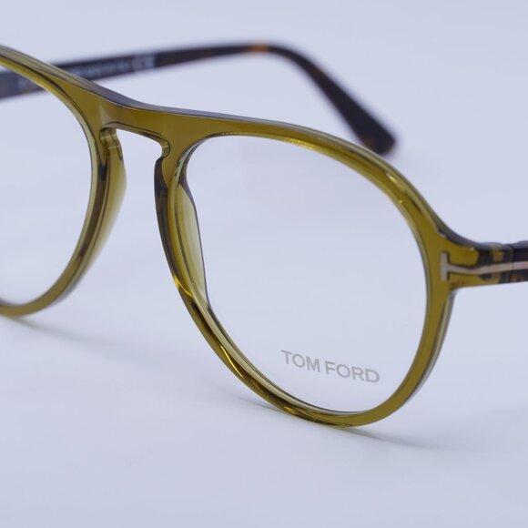 Tom Ford FT5413 096 Eyeglasses Green 53mm Aviator Frame - Picture 2 of 9
